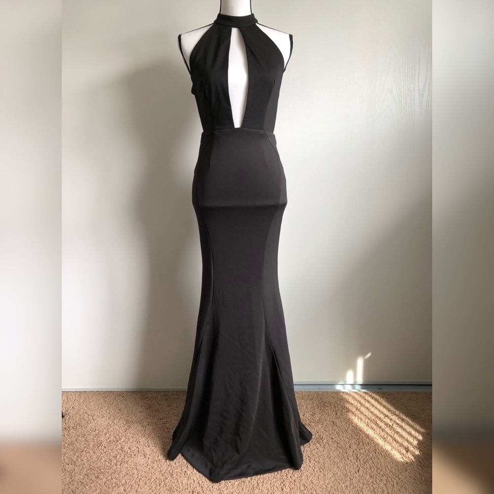 Maxi gown with fishtail